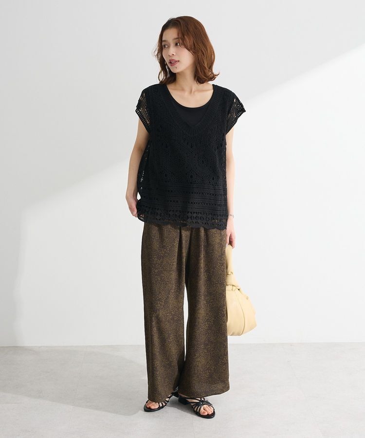 armonia「SET2点クロシェプルオーバー+タンクトップ」|Tシャツ・カットソー|