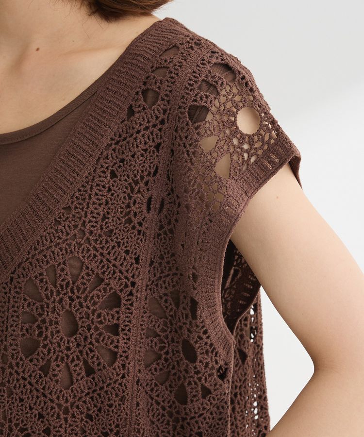 armonia「SET2点クロシェプルオーバー+タンクトップ」|Tシャツ・カットソー|