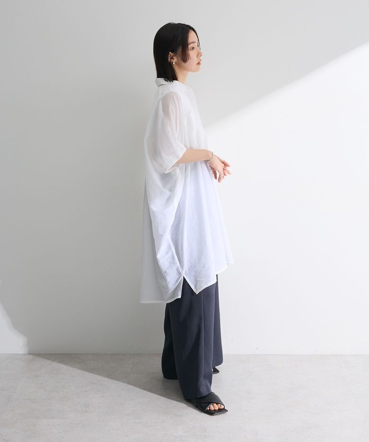 Green Parks「インド綿 ボイルポンチョチュニック」|チュニック|