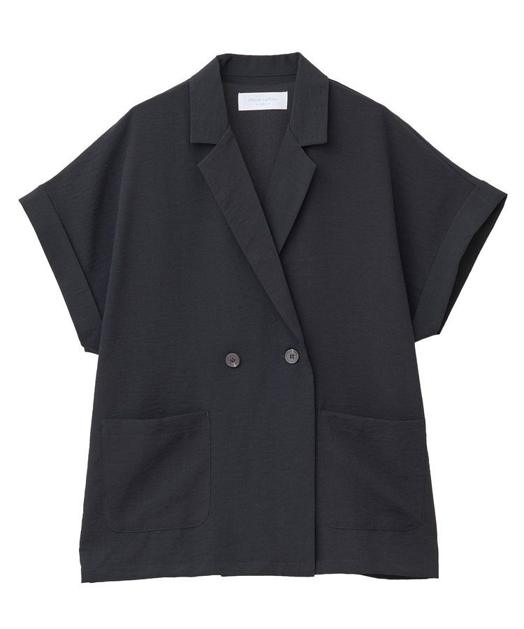 Green Parks「麻調フレンチスリーブジャケット」|テーラードジャケット|