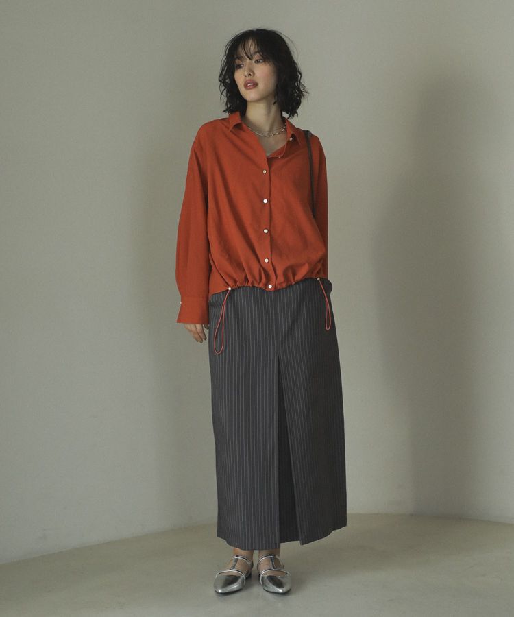 armonia「金ボタン裾ドロストシャツ」|シャツ・ブラウス|