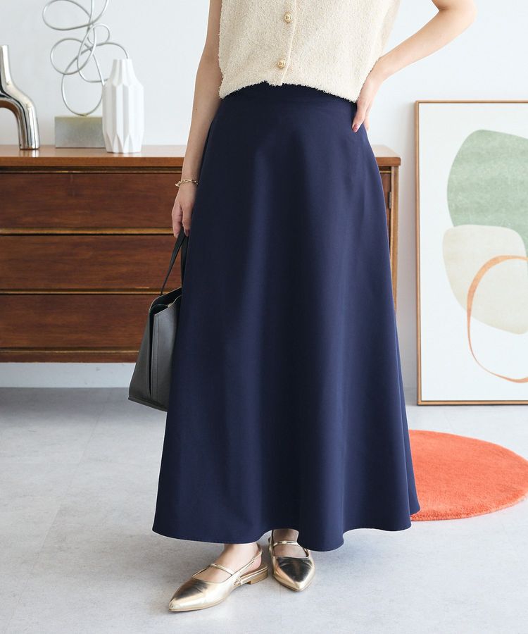Green Parks「・swing by ロングフレアスカート」|フレア|Navy