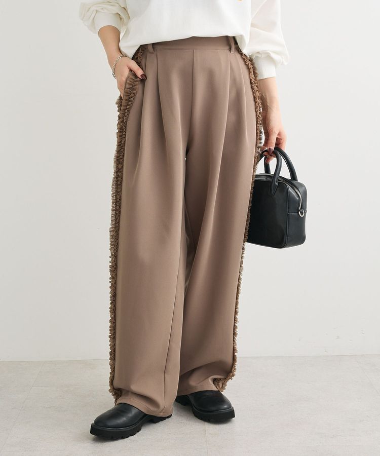 Green Parks「・swing by サイドフリルワイドパンツ」|その他|