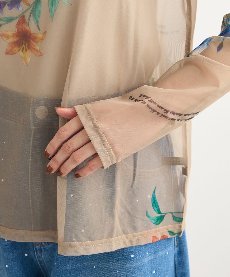 Green Parks「・SUGAR SPOON フラワーptシアーロンTEE」|Tシャツ・カットソー|