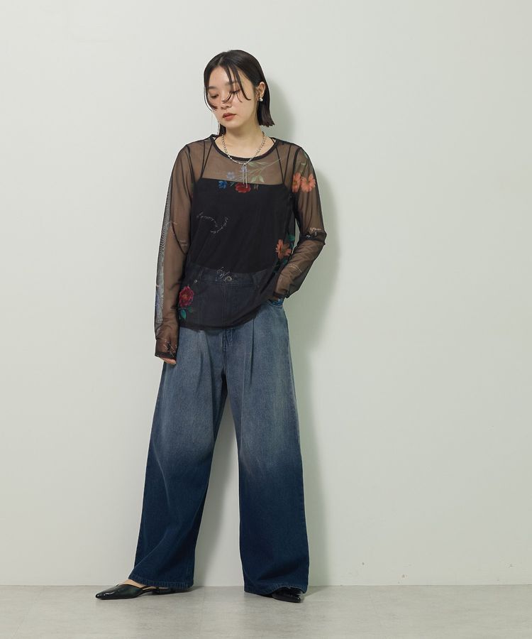 Green Parks「・SUGAR SPOON フラワーptシアーロンTEE」|Tシャツ・カットソー|