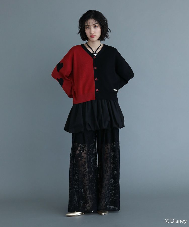 Green Parks「VILLAINS/アシンメトリーニットカーディガン」|カーディガン|