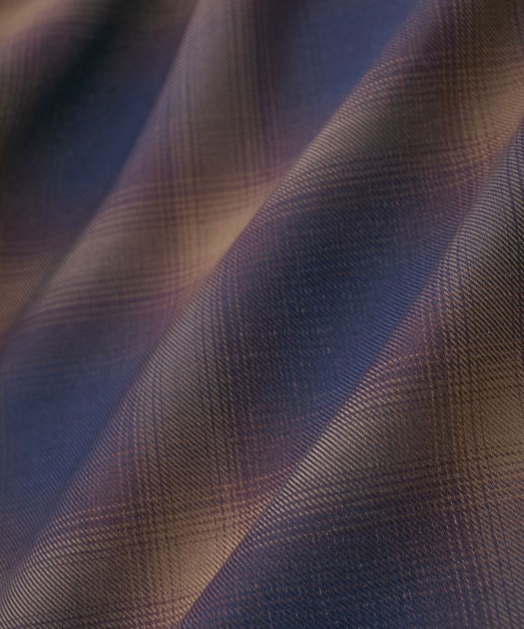 Green Parks「・ELENCARE DUE チェックギャザーシャツ」|シャツ・ブラウス|