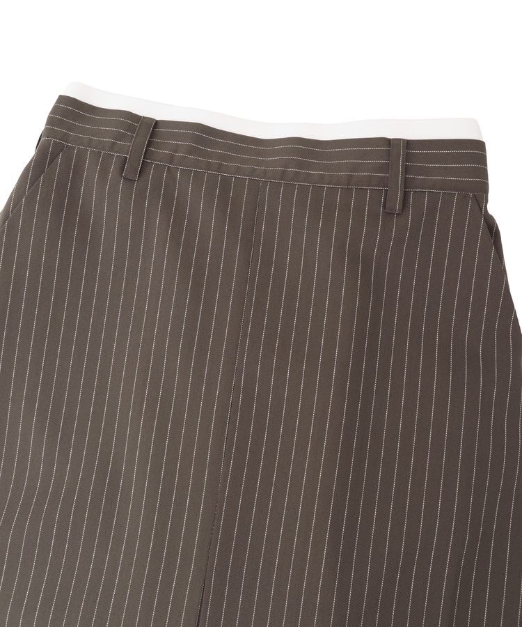 Green Parks「ウエストレイヤーボックスプリーツスカート」|タイト|