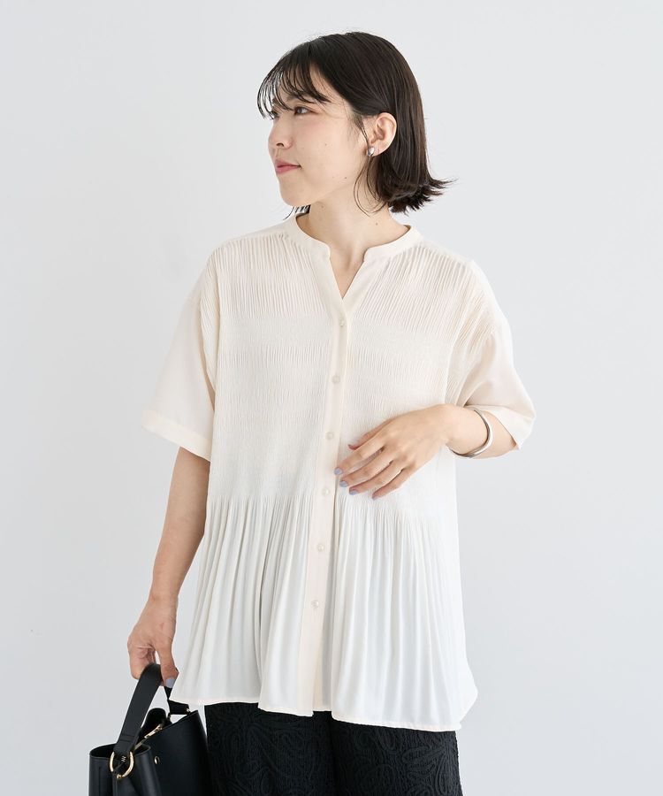 armonia「マジョリカプリーツスキッパーブラウス」|シャツ・ブラウス|