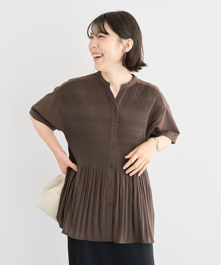 armonia「マジョリカプリーツスキッパーブラウス」|シャツ・ブラウス|