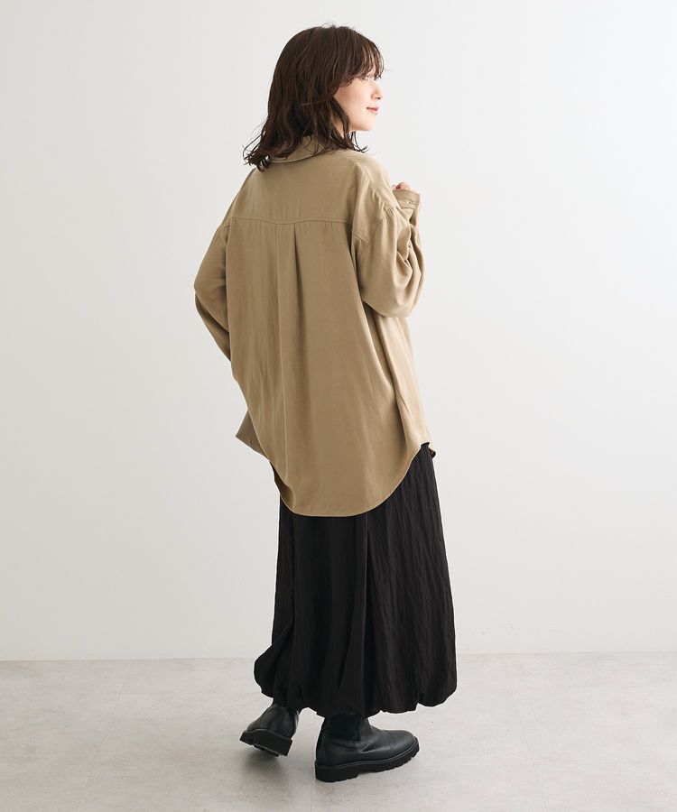 Green Parks「・SUGAR SPOON サテンオーバーシャツ」|シャツ・ブラウス|