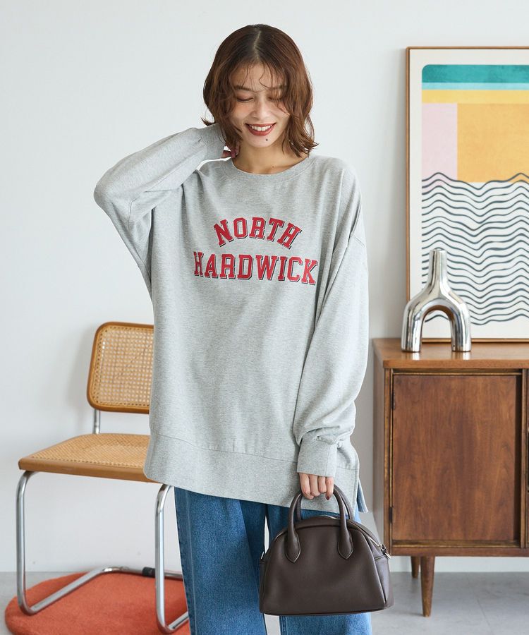 Green Parks「カレッジロゴ裏毛チュニック」|チュニック|