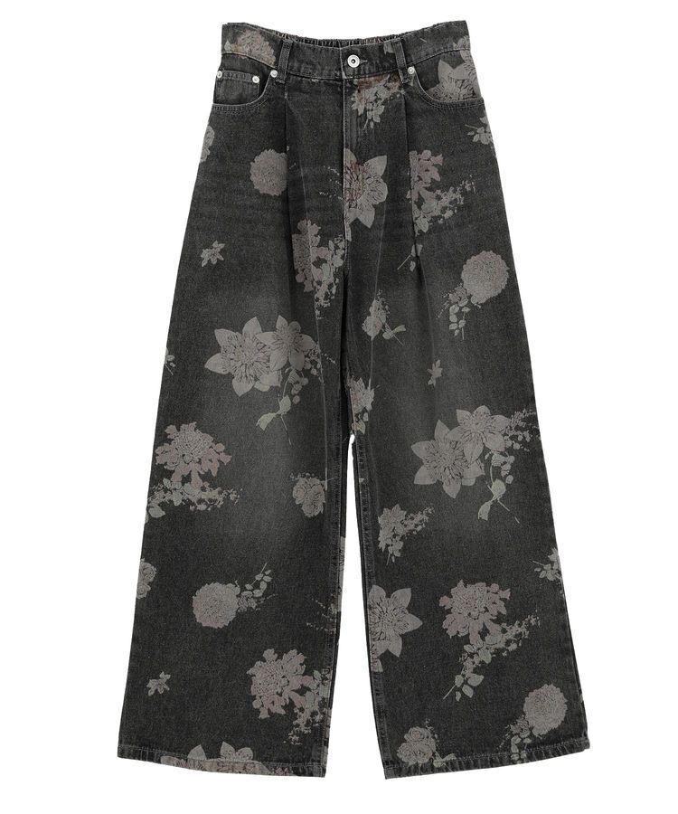 Green Parks「・SUGAR SPOON フラワーptデニムパンツ」|デニム|