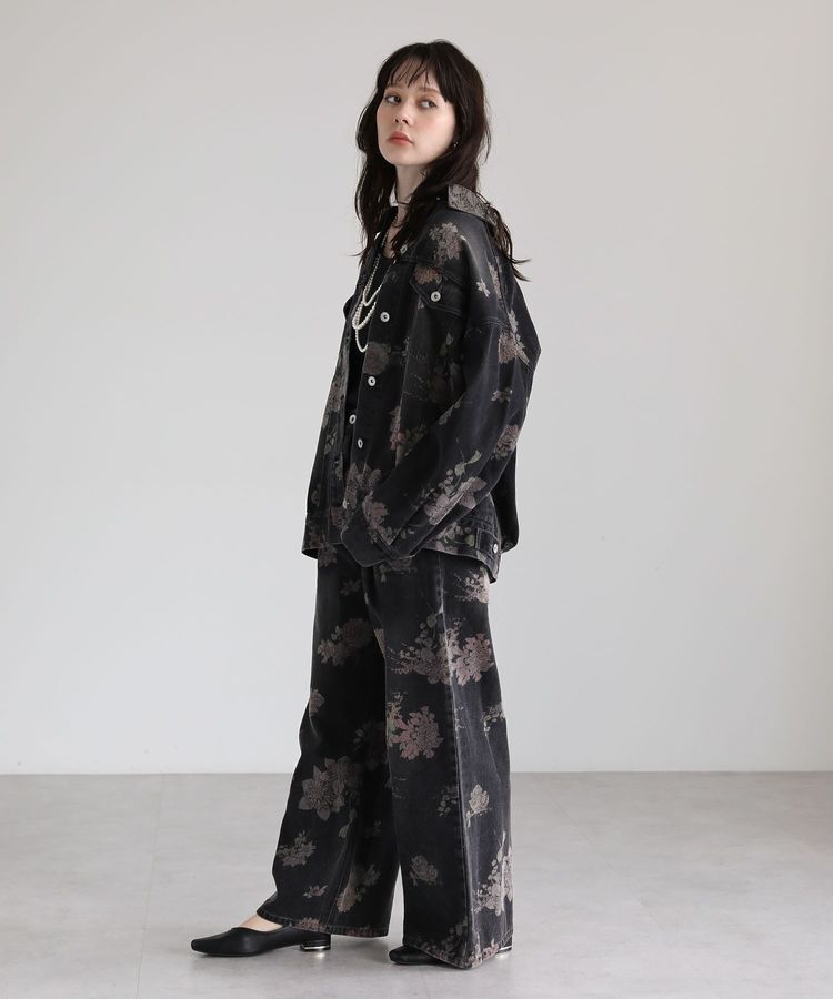 Green Parks「・SUGAR SPOON フラワーptデニムパンツ」|デニム|