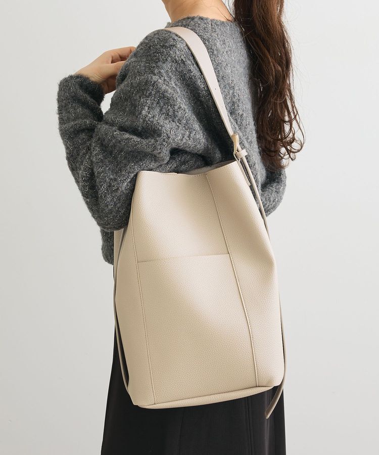 armonia「KOSSORECO軽量合皮ポーチ付ショルダー」|ショルダー・メッセンジャー|Gray