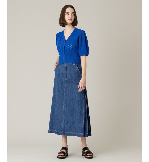 LOULOU WILLOUGHBY「【LOULOU WILLOUGHBY】アイレットポインテールカーディガン」|カーディガン|