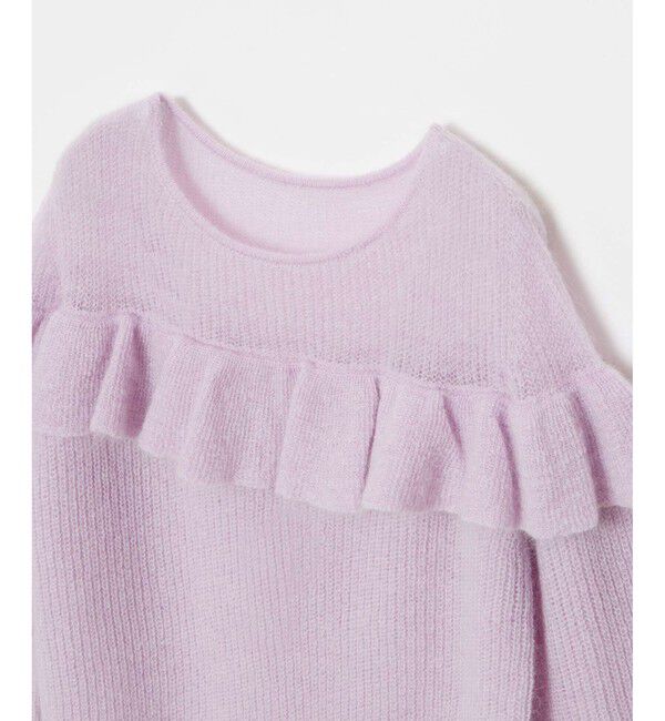 LOULOU WILLOUGHBY「【LOULOU WILLOUGHBY】モヘヤラッフルプルオーバー」|ニット・セーター|