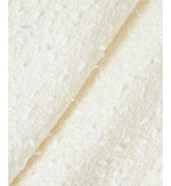 LOULOU WILLOUGHBY「【LOULOU WILLOUGHBY】ファンシーツイードクルージャケット」|ノーカラージャケット|