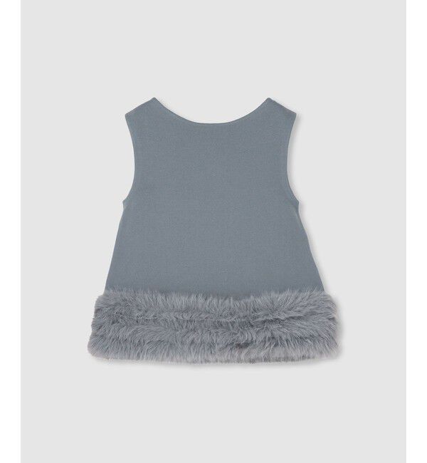 LOULOU WILLOUGHBY「【LOULOU WILLOUGHBY】ヘムファープルオーバー」|ニット・セーター|グレー