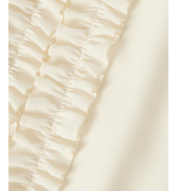 LOULOU WILLOUGHBY「【LOULOU WILLOUGHBY】スタンドフリルシャーリングブラウス」|シャツ・ブラウス|