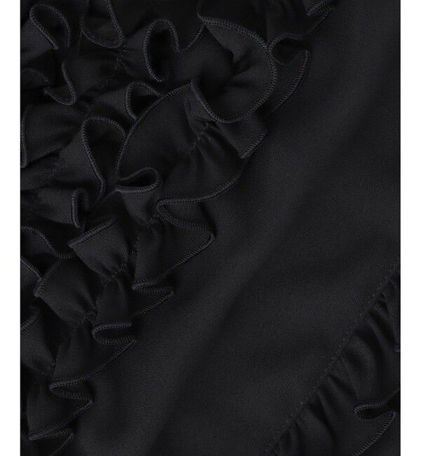 LOULOU WILLOUGHBY「【LOULOU WILLOUGHBY】スタンドフリルシャーリングブラウス」|シャツ・ブラウス|