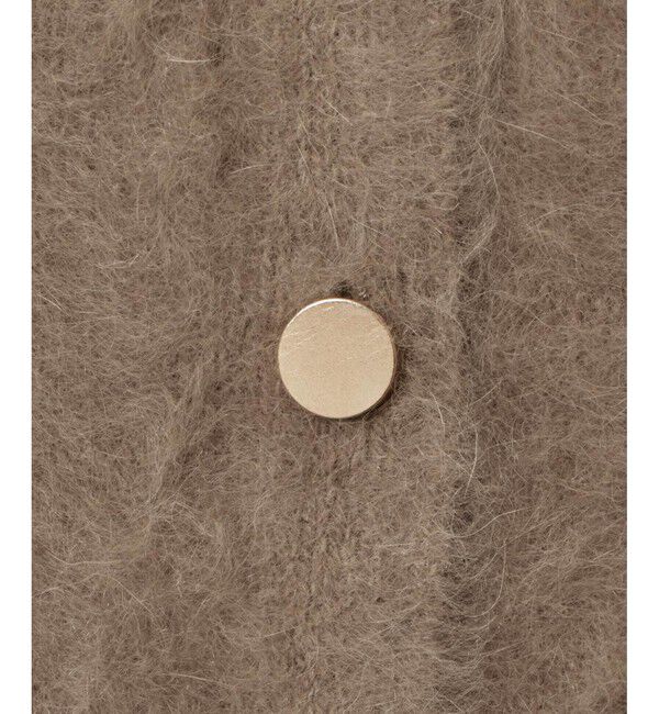 allureville「カシミヤブレンドファー加工カーディガン」|カーディガン|