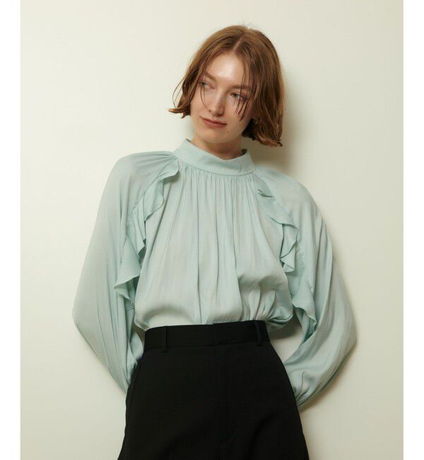 allureville「フリルスリーブブラウス」|シャツ・ブラウス|