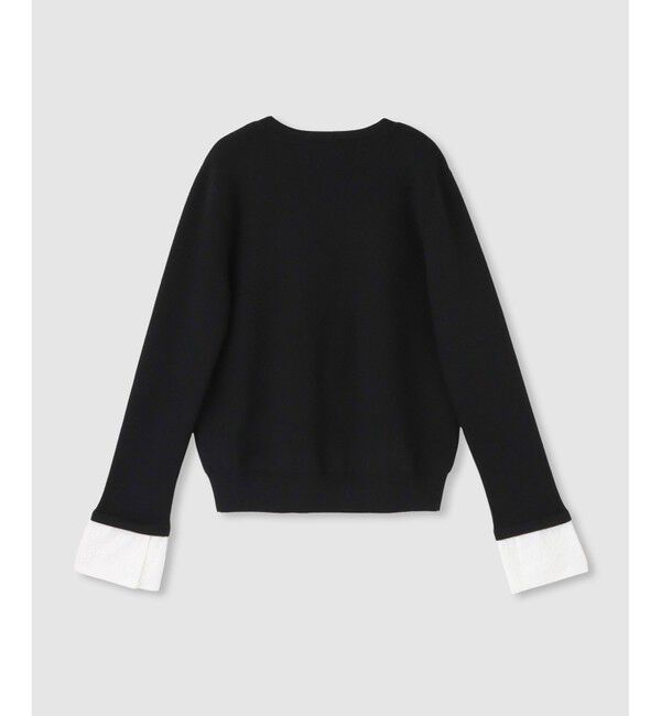 allureville「レースカフスドッキングプルオーバー」|ニット・セーター|