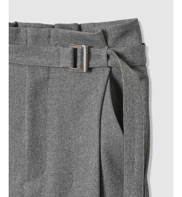 allureville「ウールライクフランネルヨークレスパンツ」|チノ|