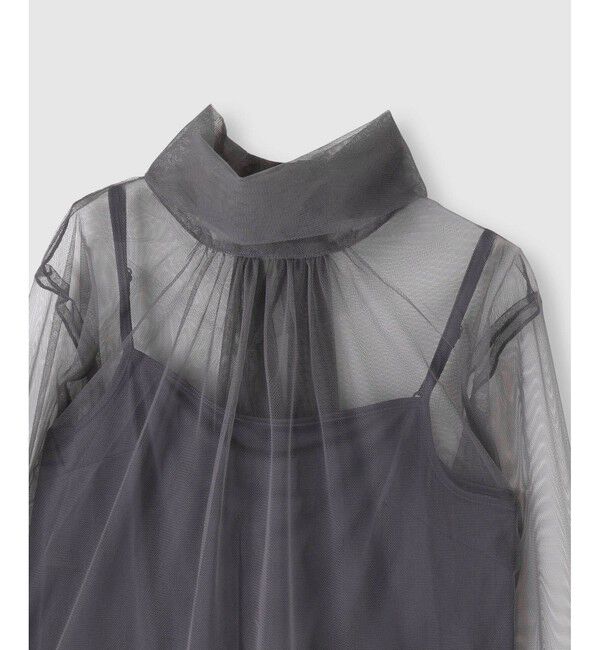 allureville「チュールボウロングスリーブ プルオーバー」|Tシャツ・カットソー|