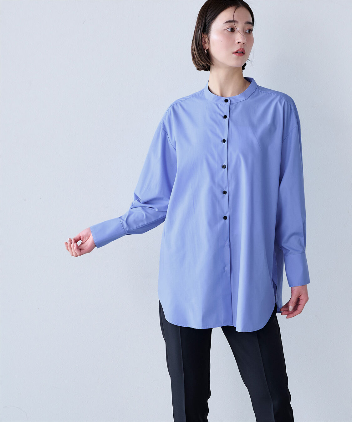 ur's「釦バックスリットチュニックシャツ」|シャツ・ブラウス|