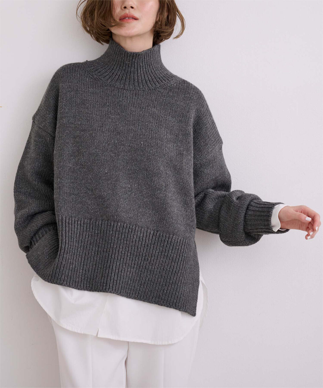 ur's「釦バックスリットチュニックシャツ」|シャツ・ブラウス|