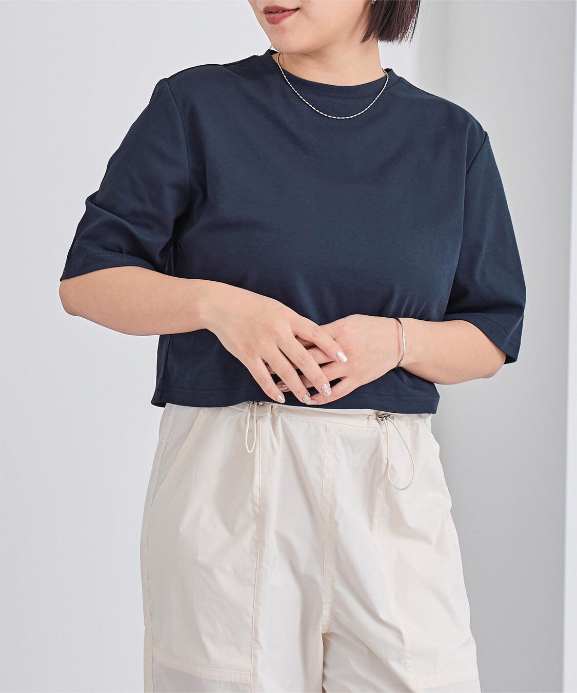 ur's「汗染み防止クロップドTシャツ」|Tシャツ・カットソー|