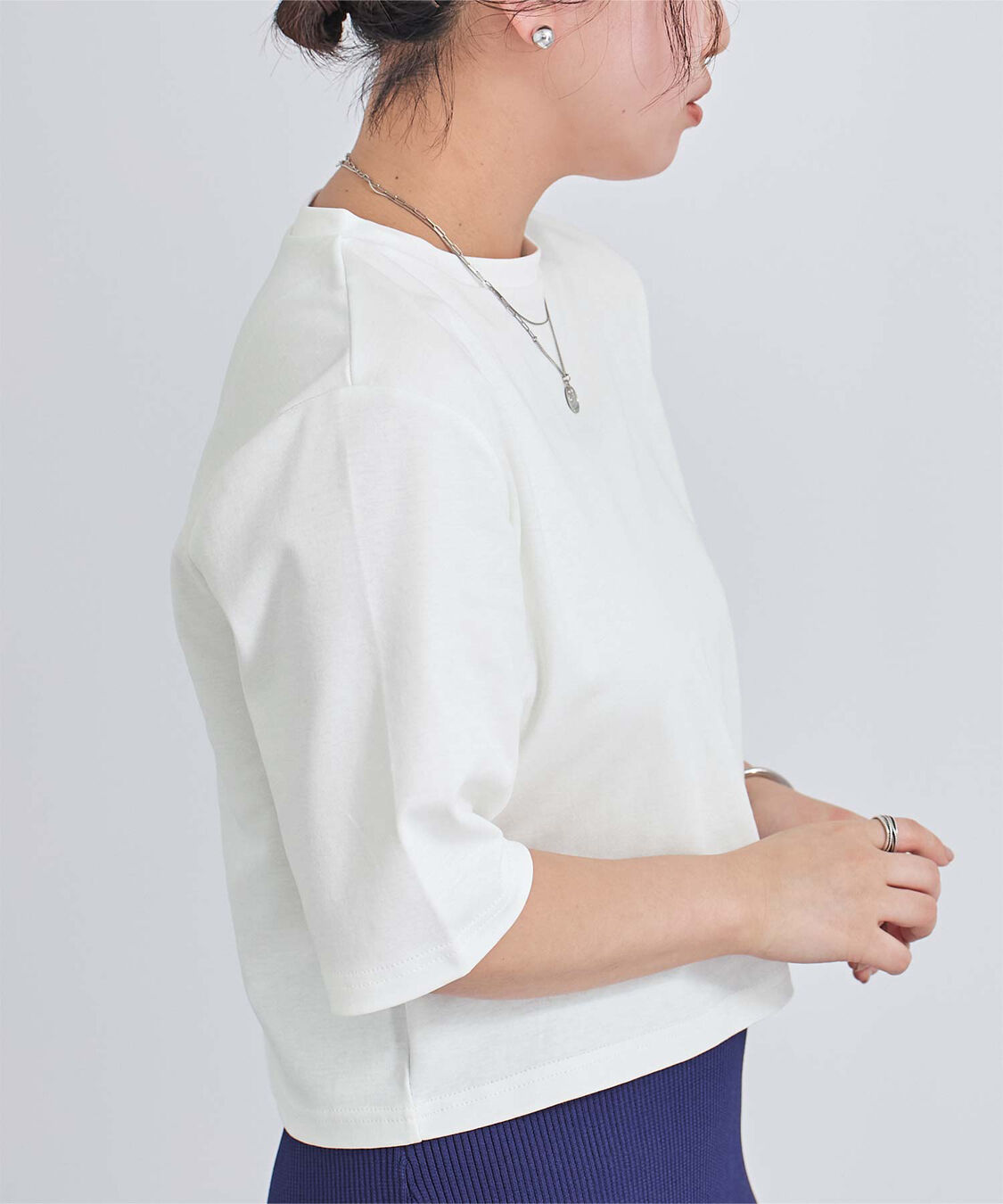 ur's「汗染み防止クロップドTシャツ」|Tシャツ・カットソー|