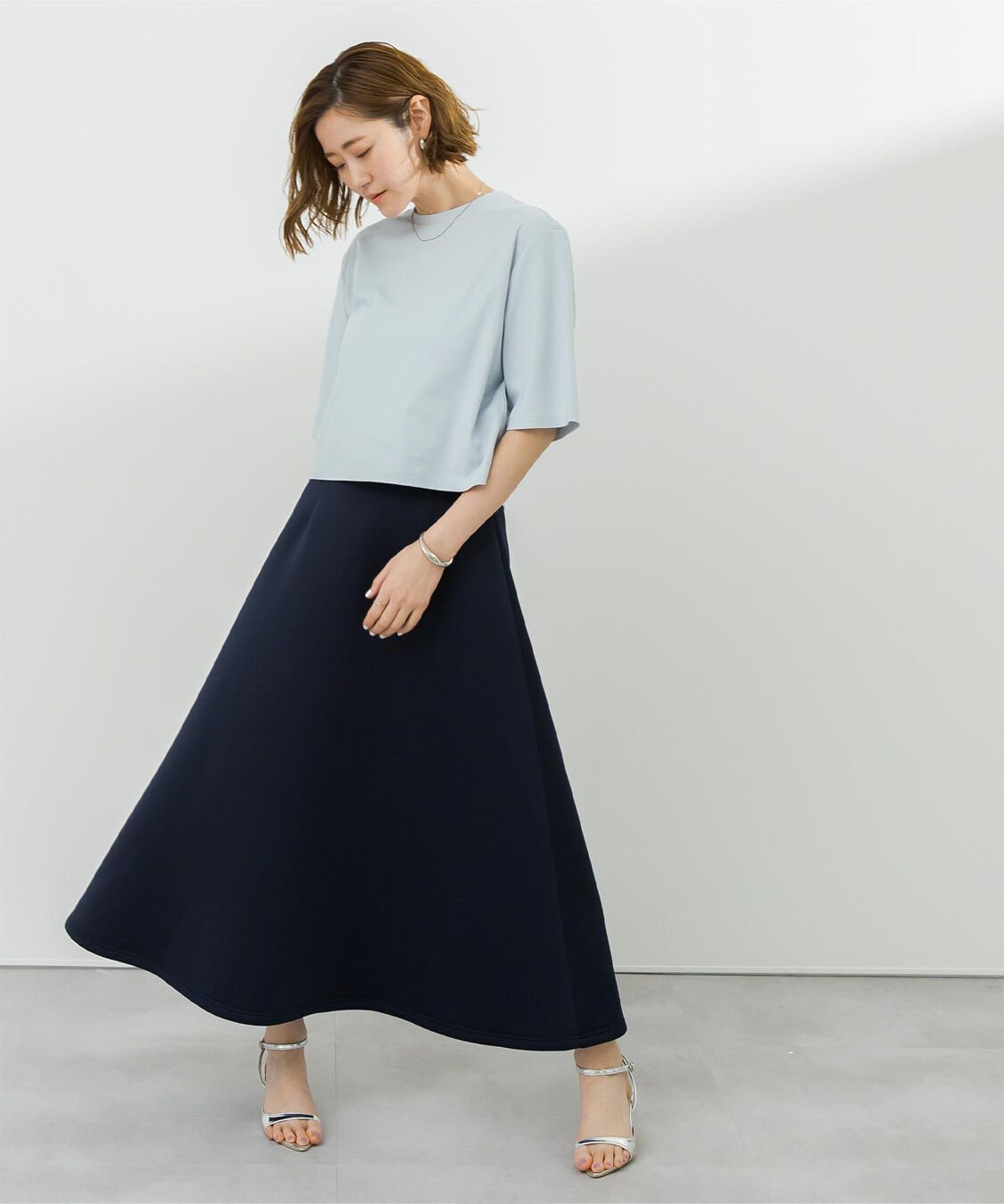 ur's「汗染み防止クロップドTシャツ」|Tシャツ・カットソー|