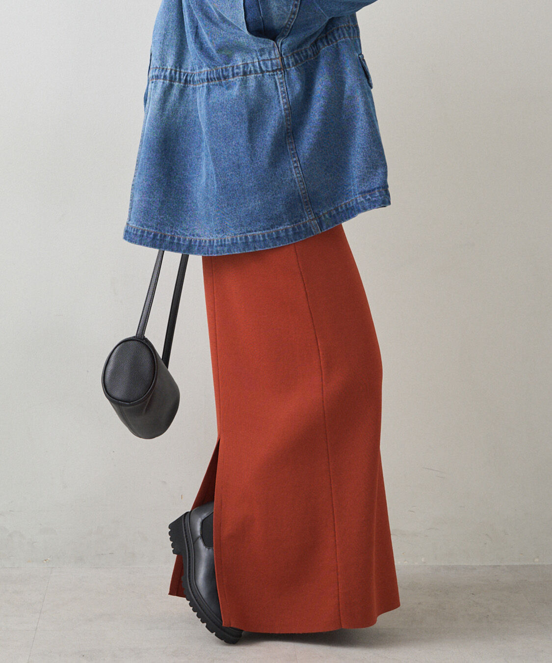  「《新色登場！/リバイバル》【-3kg見え / Du noir】ナロースカート」|スカート|