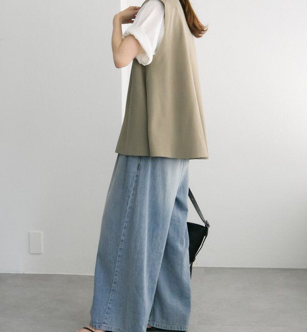  「スポンディッシュVネックニットベスト」|ニット・セーター|