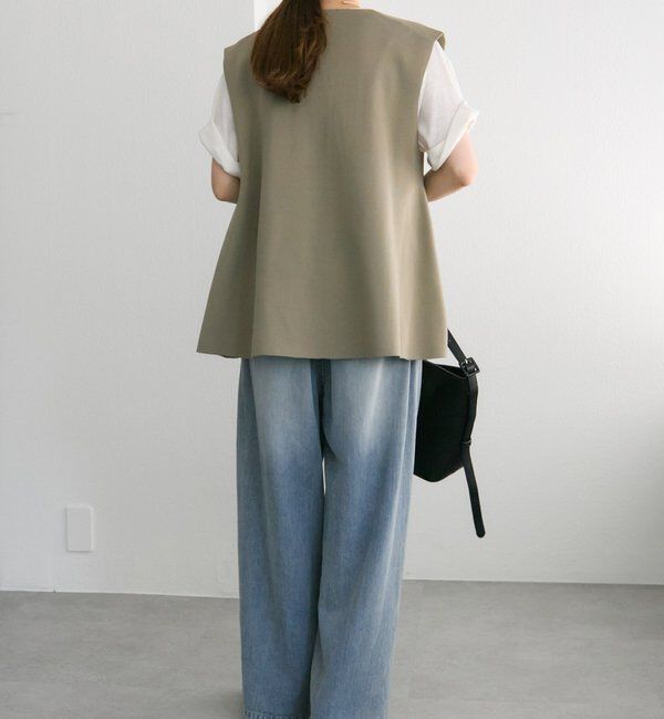  「スポンディッシュVネックニットベスト」|ニット・セーター|