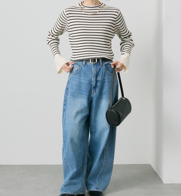  「【リバイバル/新色追加】プチハイネックリブニット」|ニット・セーター|