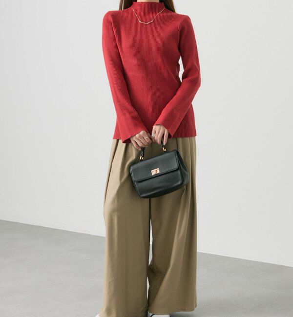  「【リバイバル/新色追加】プチハイネックリブニット」|ニット・セーター|