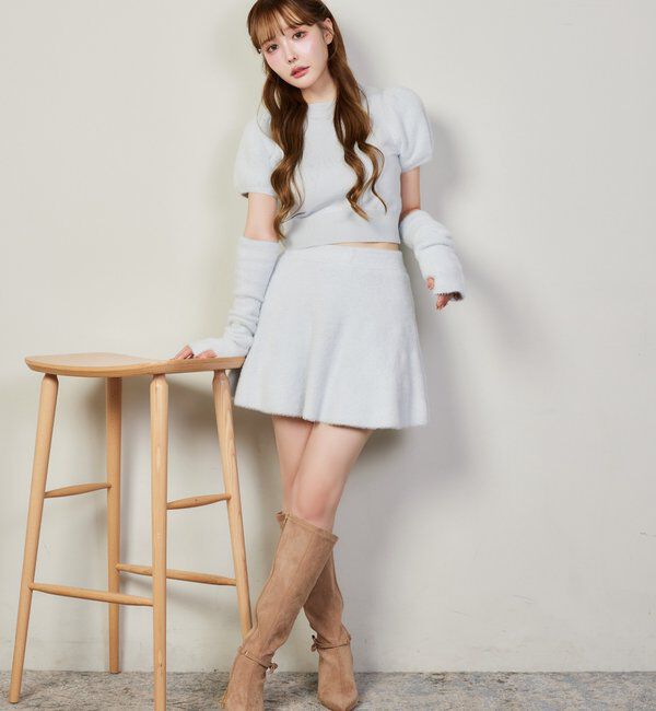  「【セットアップで着れる】シャギースカート」|スカート|