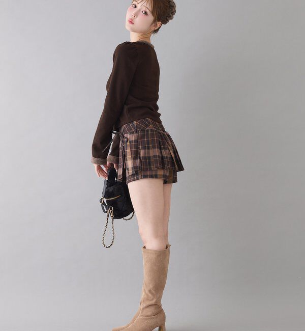  「プリーツミニスカパン」|スカート|