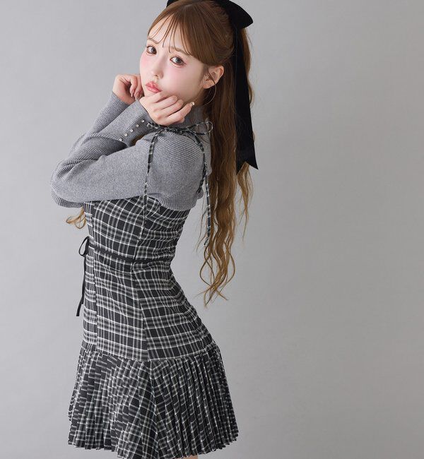  「袖ボタンプチハイニット」|ニット・セーター|