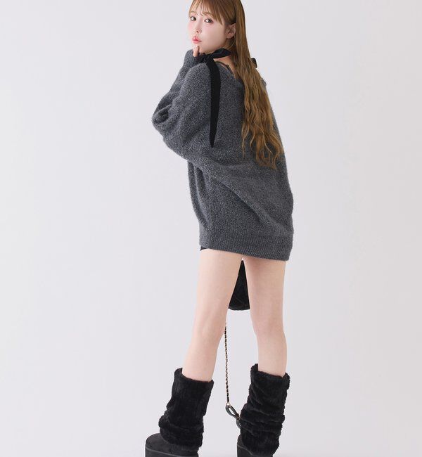  「ベロアモールカーデ」|ニット・セーター|