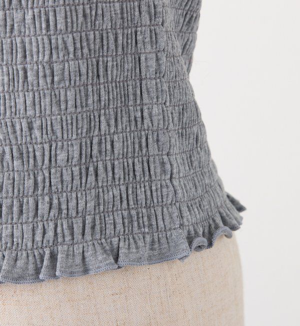  「肩リボンシャーリングインナー」|プルオーバー|