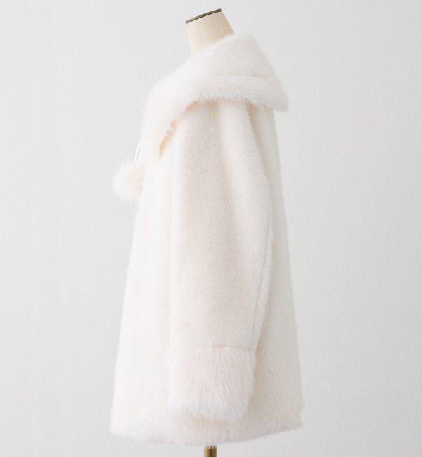  「衿つきファーミドルコート」|その他|