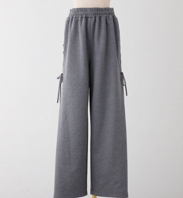  「【セットアップ可能】レースアップカットパンツ」|その他|