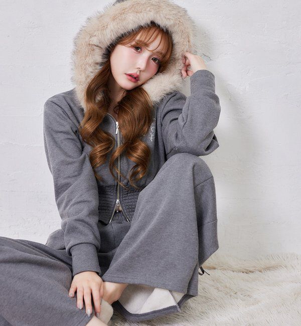  「【セットアップ可能】レースアップカットパンツ」|その他|