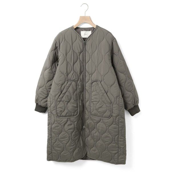 MidiUmi「MidiUmi キルティングロングコート」|その他|チャコールグレー