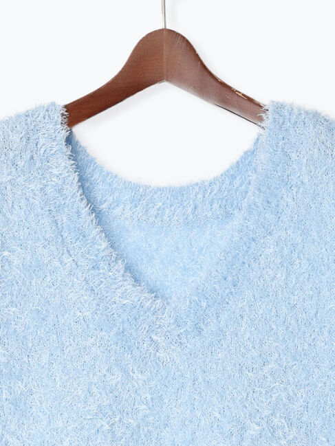 Te chichi TERRASSE「前後2WAYラメシャギーベスト《2025spring catalog item》」|ニット・セーター|